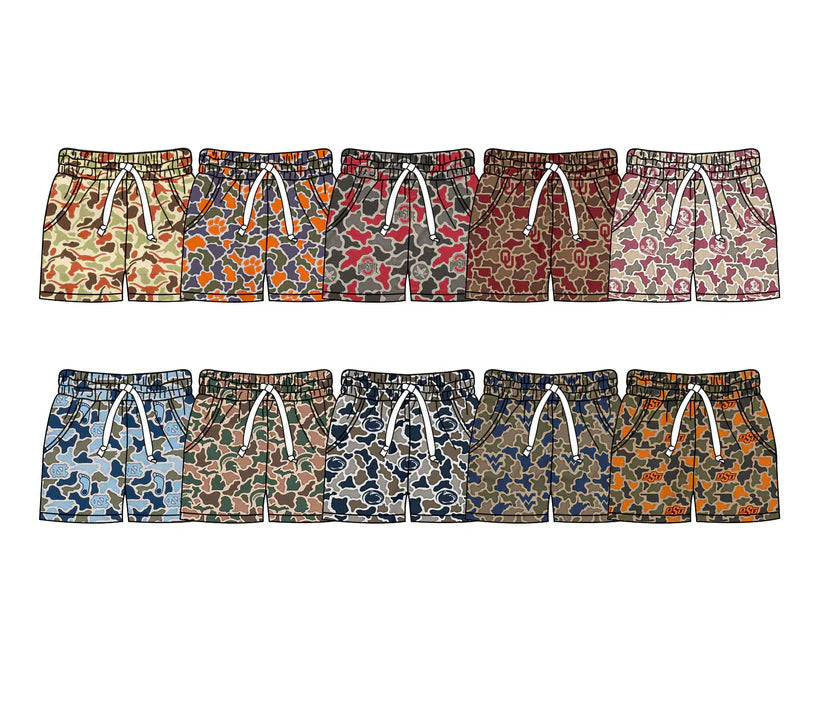 Kids baby team design summer shorts