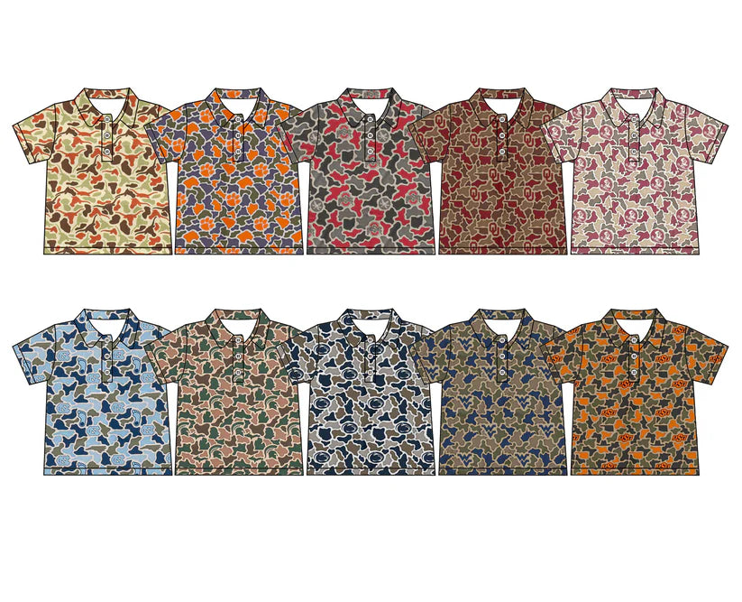 Kids baby short sleeve team design pullover top