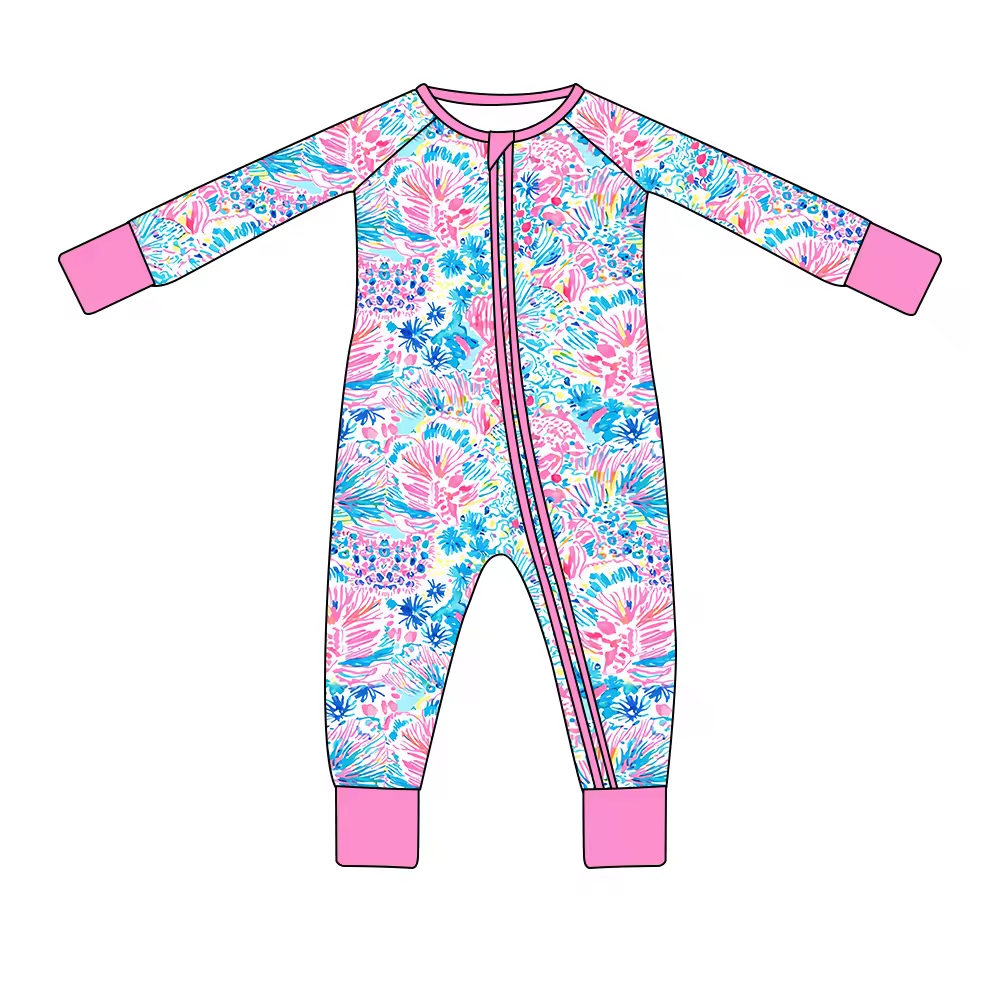 infant baby long sleeve fall winter zip romper
