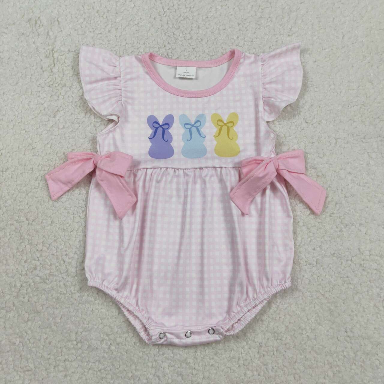 Easter bunny toddle baby girls romper