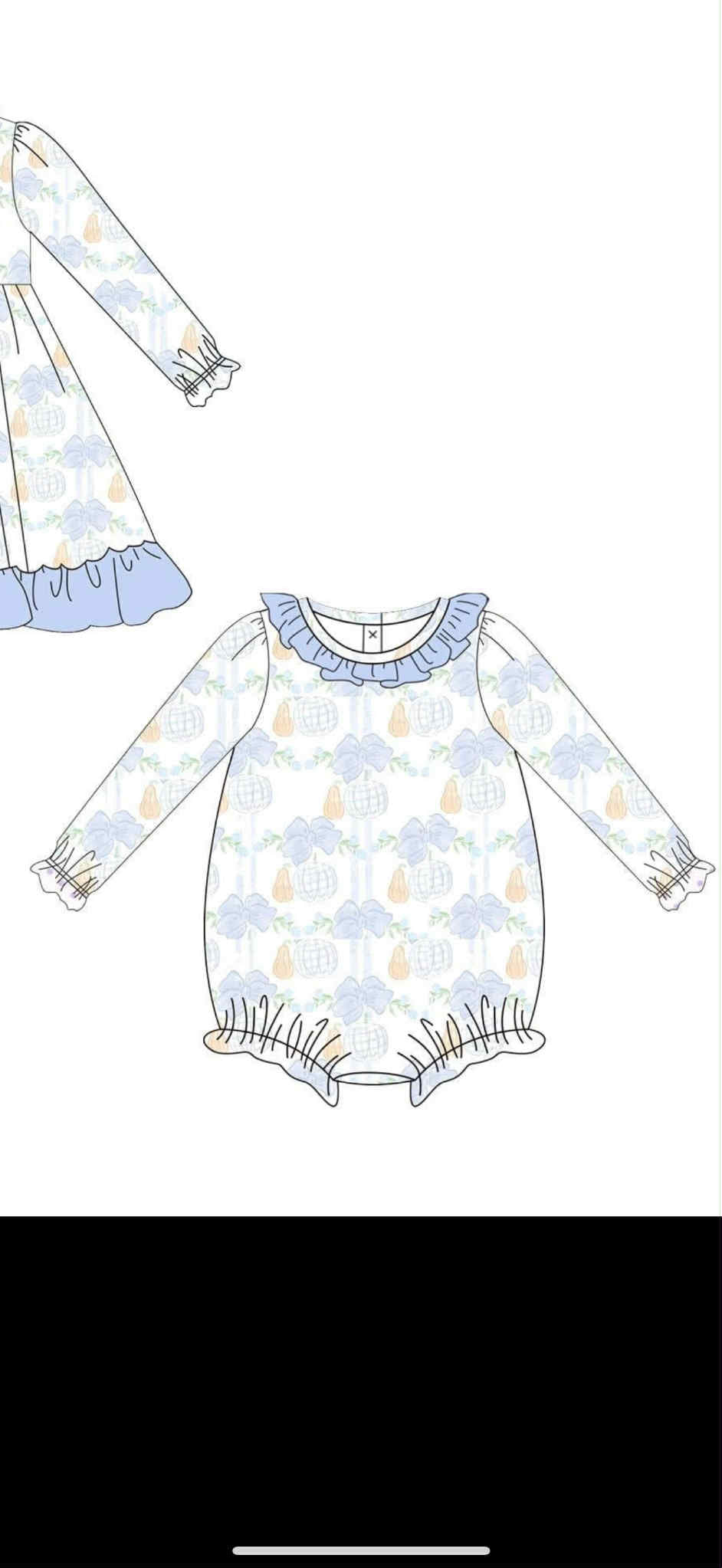 Toddle kids pumpkin design romper