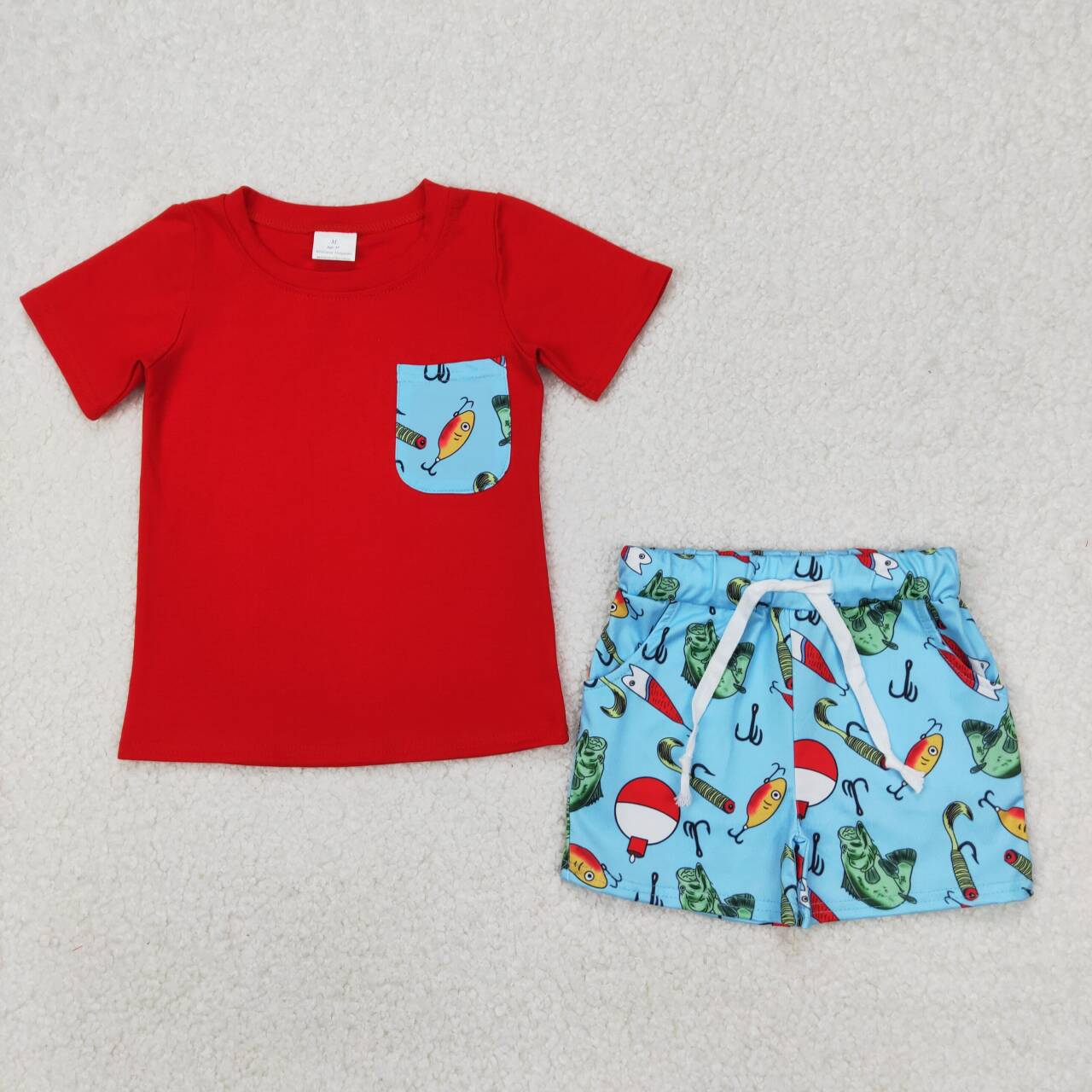 Infant baby boy outdoor fishing outfit