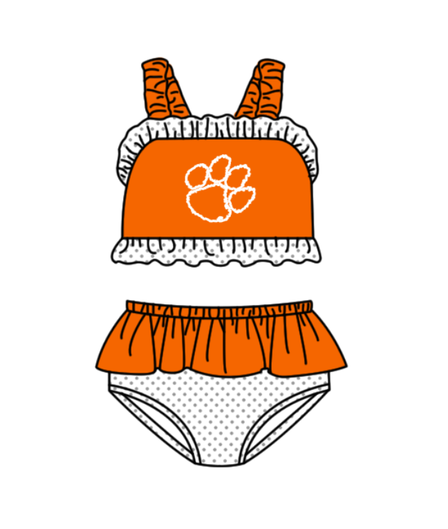 Baby girls wholesale two pieces summer swimwear