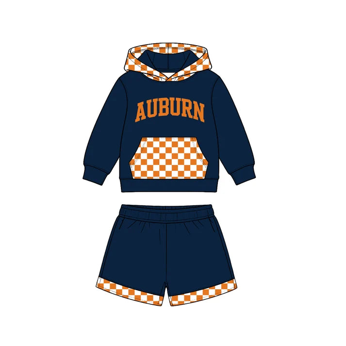 Kids long sleeve custom team hoodie set wholesal factory price