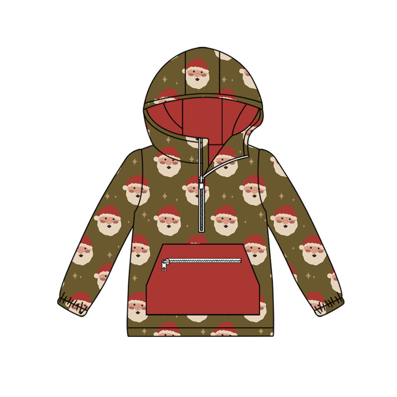 Christmas kids girls baby long sleeve hoodie top