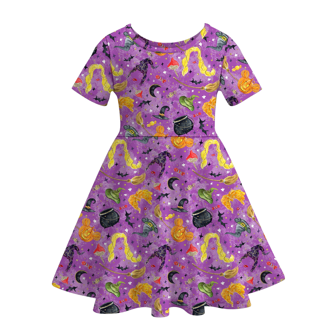 baby girl Halloween holiday short sleeve dress