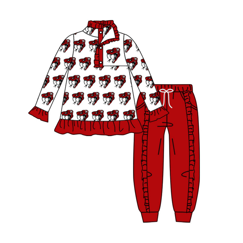 baby girl long sleeve college team design clothes