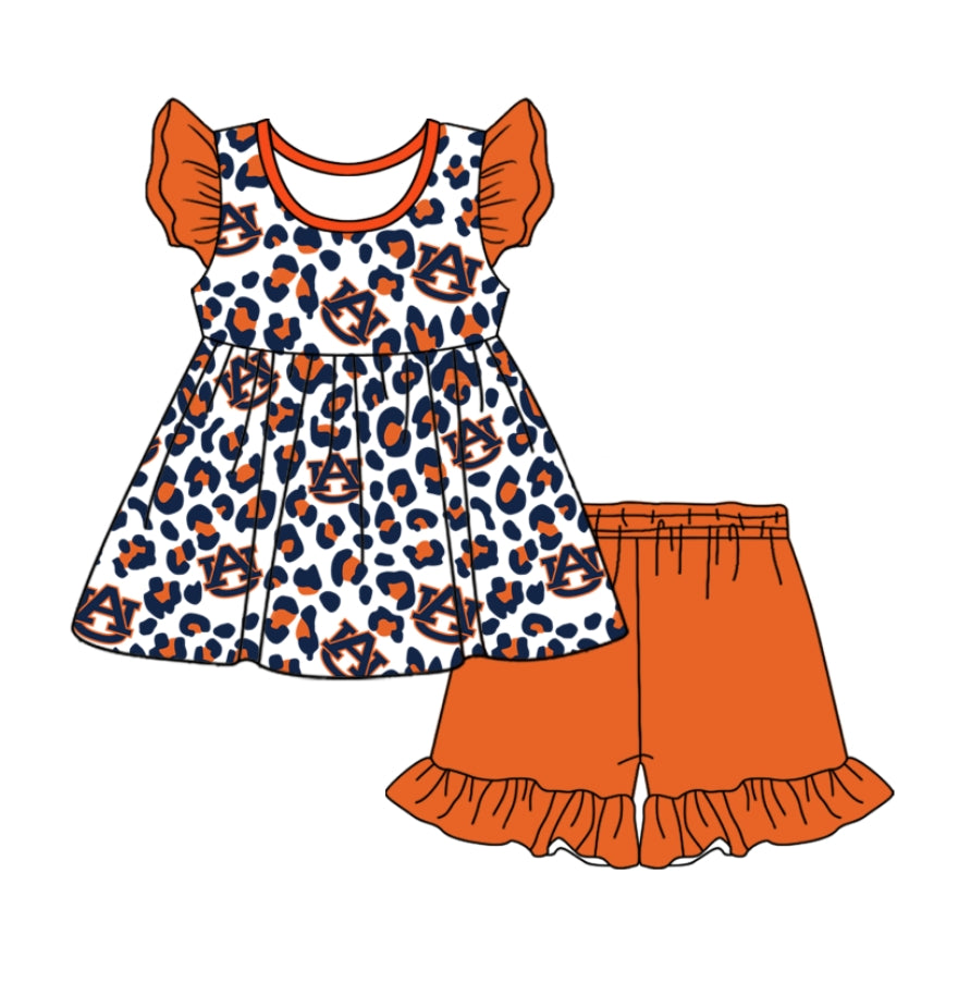 baby girls au cheetah summer clothes