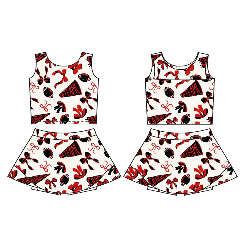 Baby girls custom team cheer outfit add shorts
