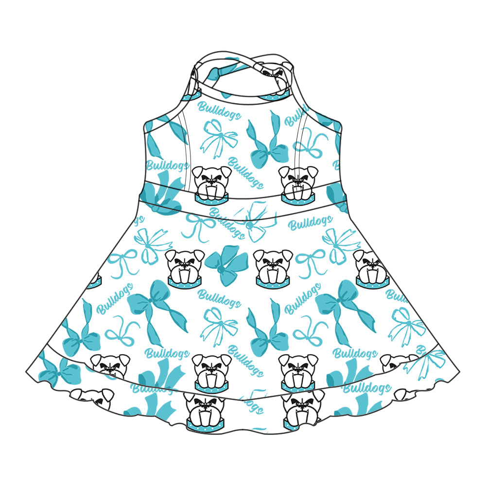 Toddle girls wholesale custom team design dress