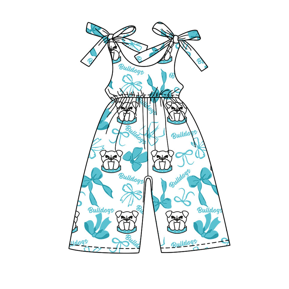 toddle girls customn team print jumpsuit wholesale factory price