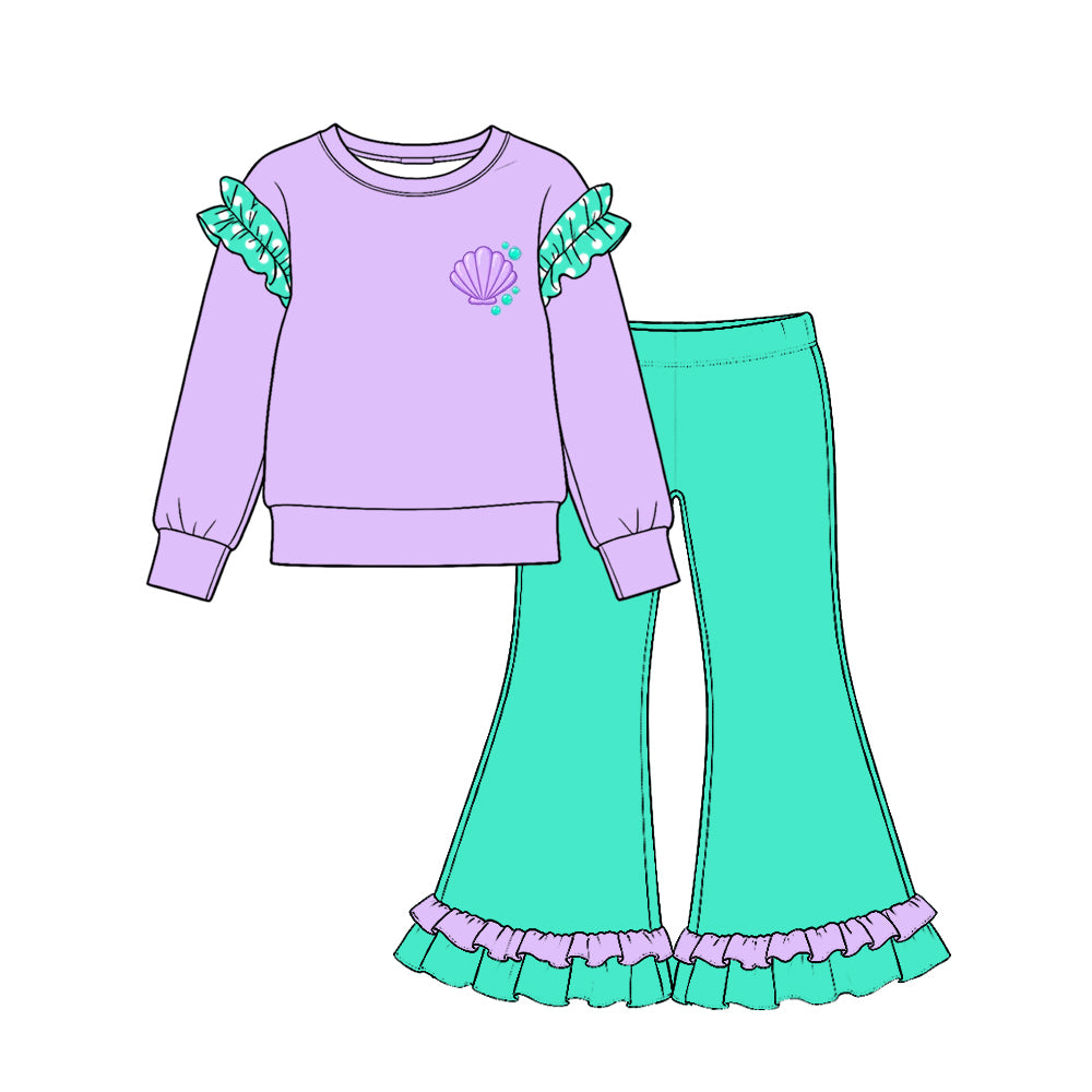 Princess design girl long sleeve outfit preorder