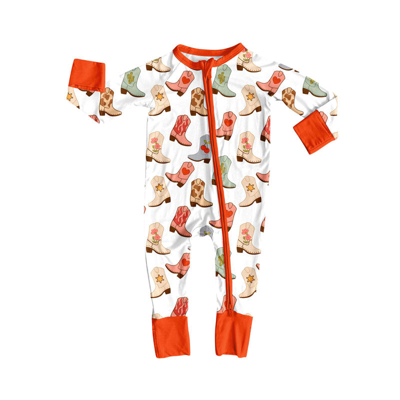 Toddle baby western boots romper wholesale factory price