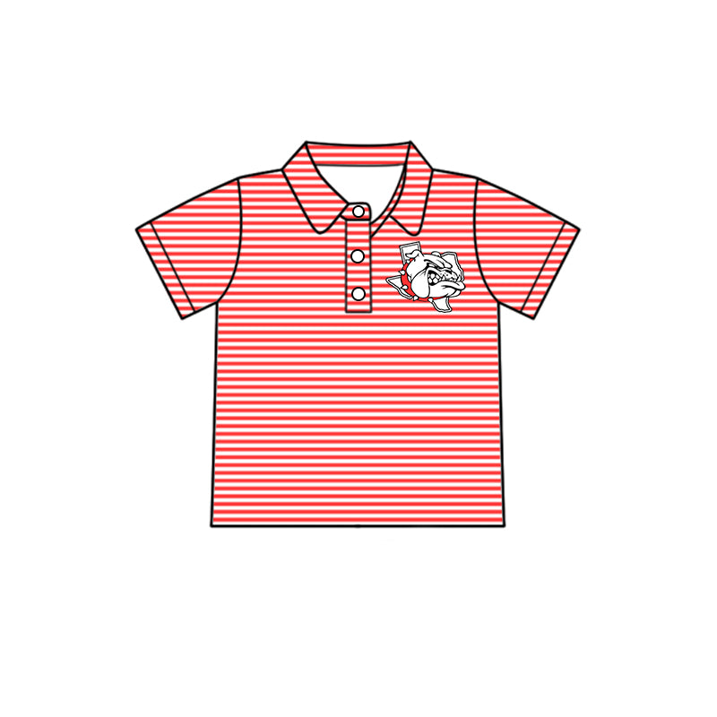 Kids baby short sleeve custom team pullover top