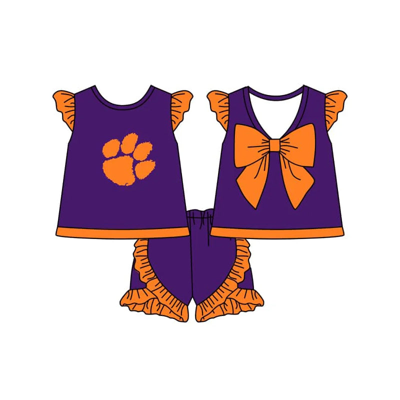 baby girl team design outfit.