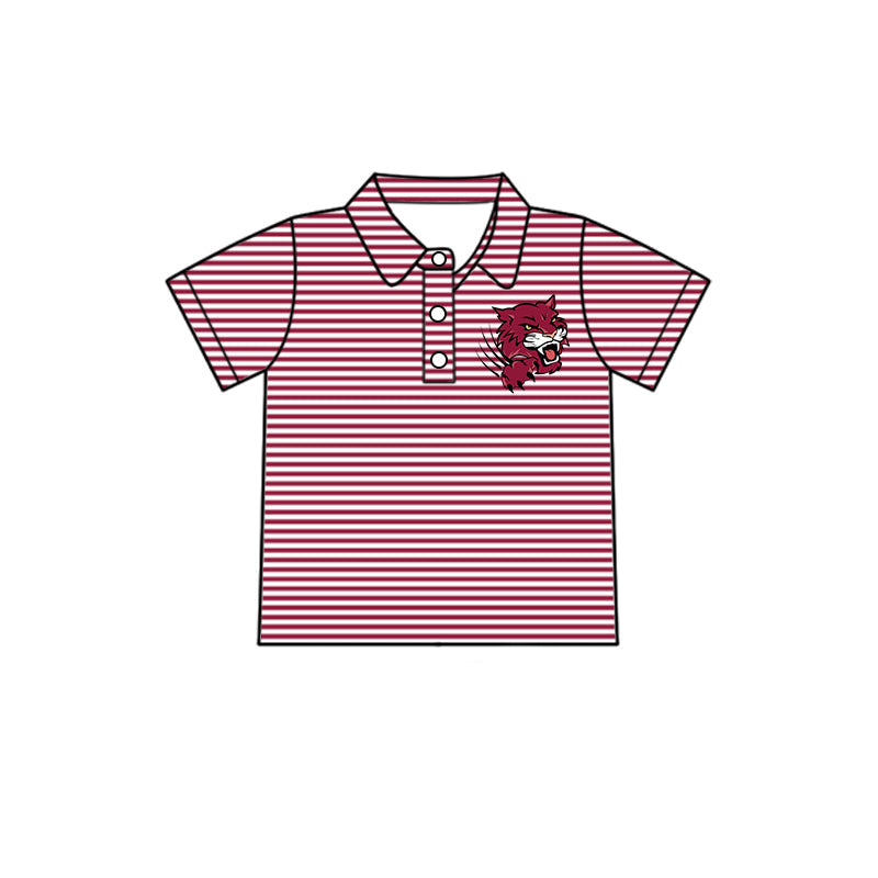 Kids baby short sleeve custom team pullover top