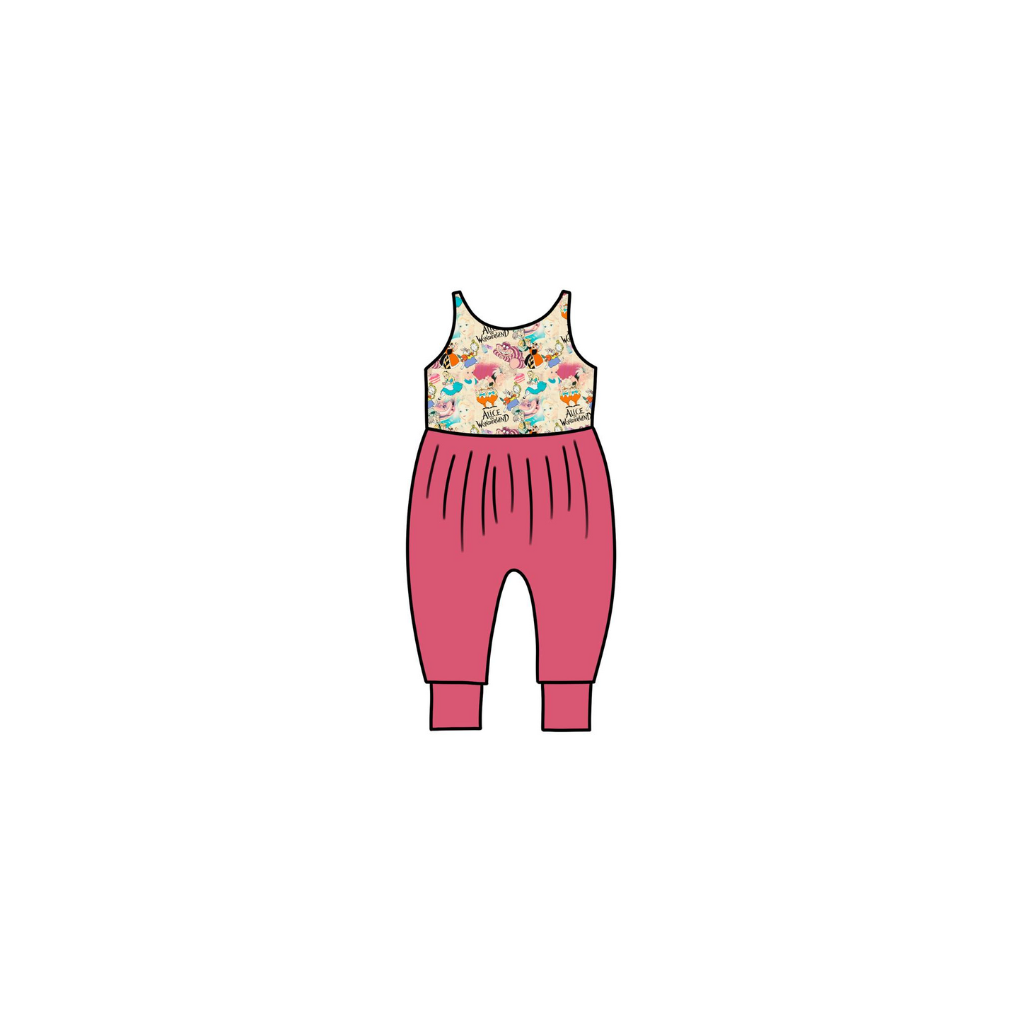 baby girls cartoon design romper