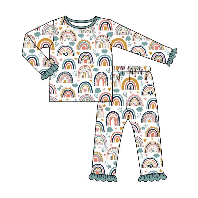 baby girls rainbow bell bottoms outfit