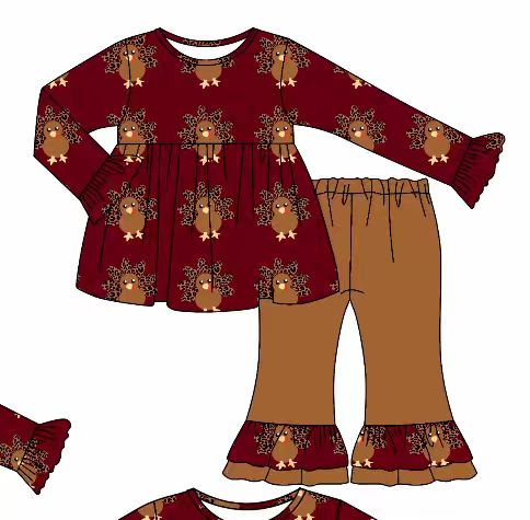 toddle girl Christmas deisgn outfit