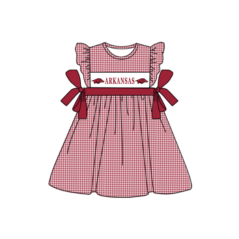 baby girl university football team custom dress