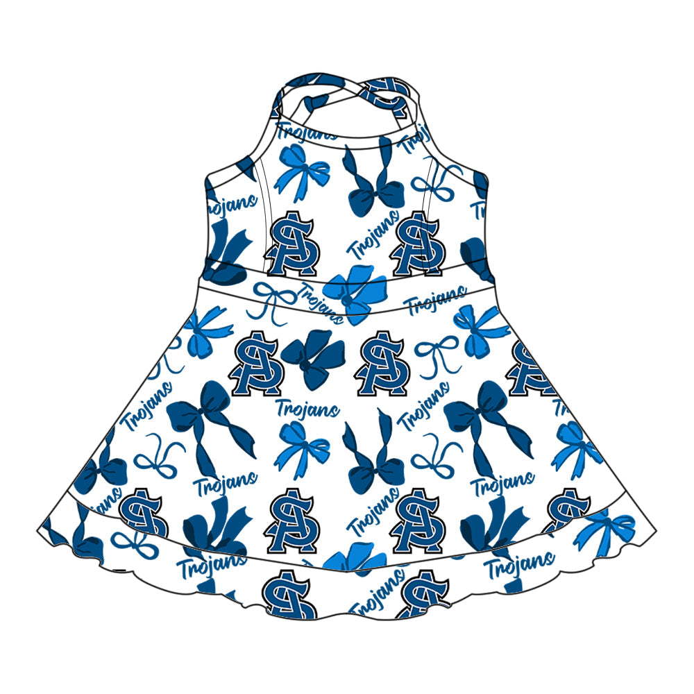 Toddle girls wholesale custom team design dress