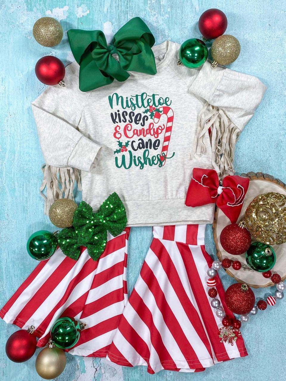 baby girls long sleeve Christmas outfit