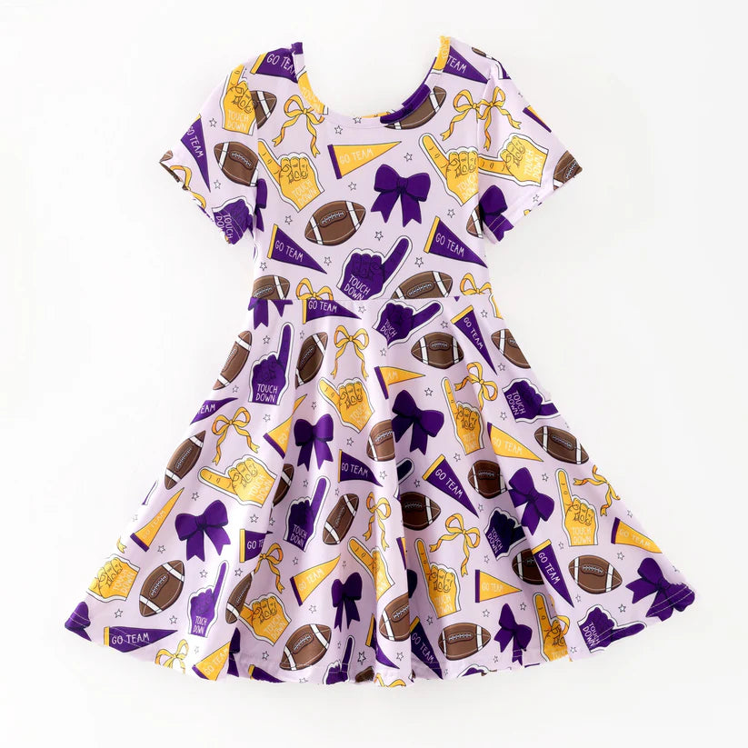Toddle girls wholesale custom team design dress