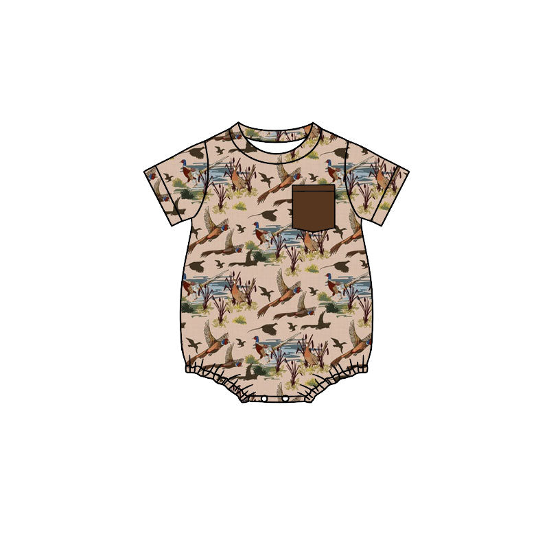 Toddle baby boy hunting season romper wholesale factory price