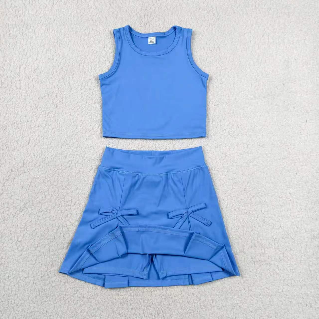 Hot pink tank top matching yoga skirts active wear outfit