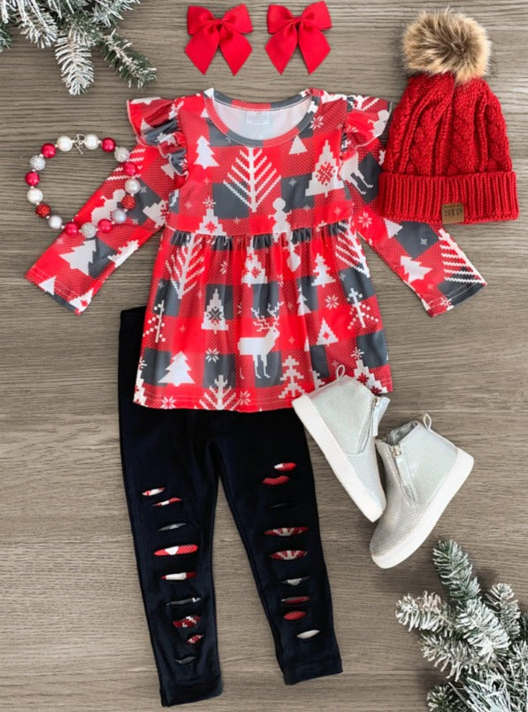 baby girls christmas clothes set