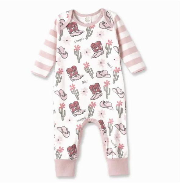 baby long sleeve western romper