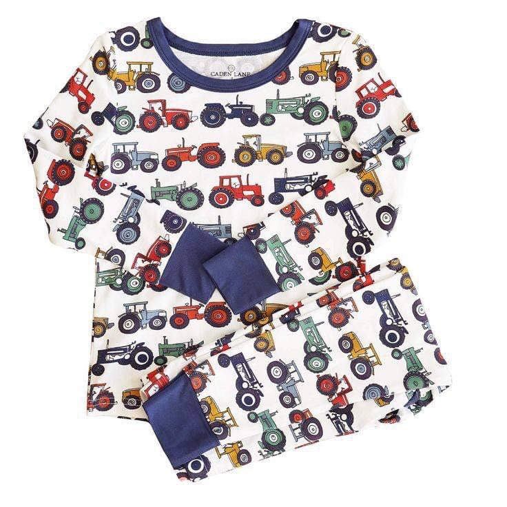 baby girls long sleeve tractor outfit