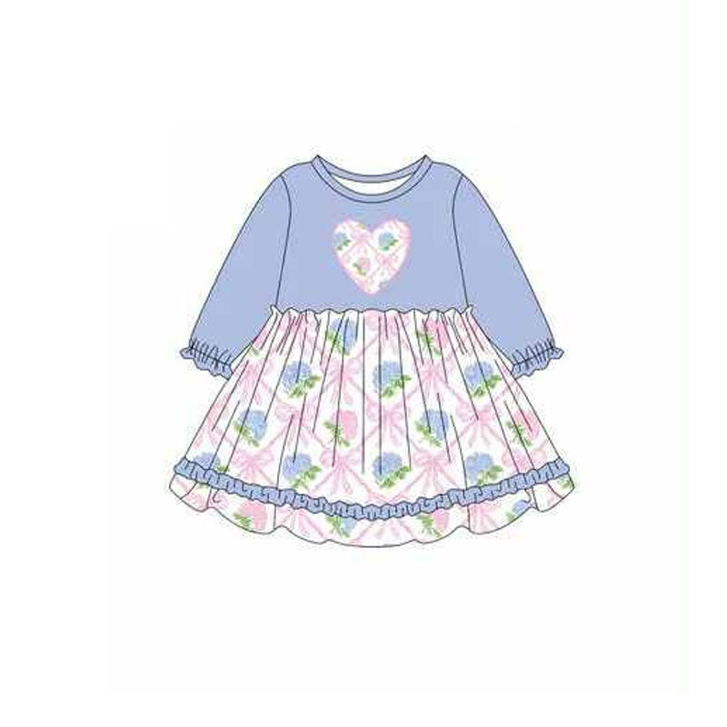 Toddle kids floral heart outfit wholesale baby clothes