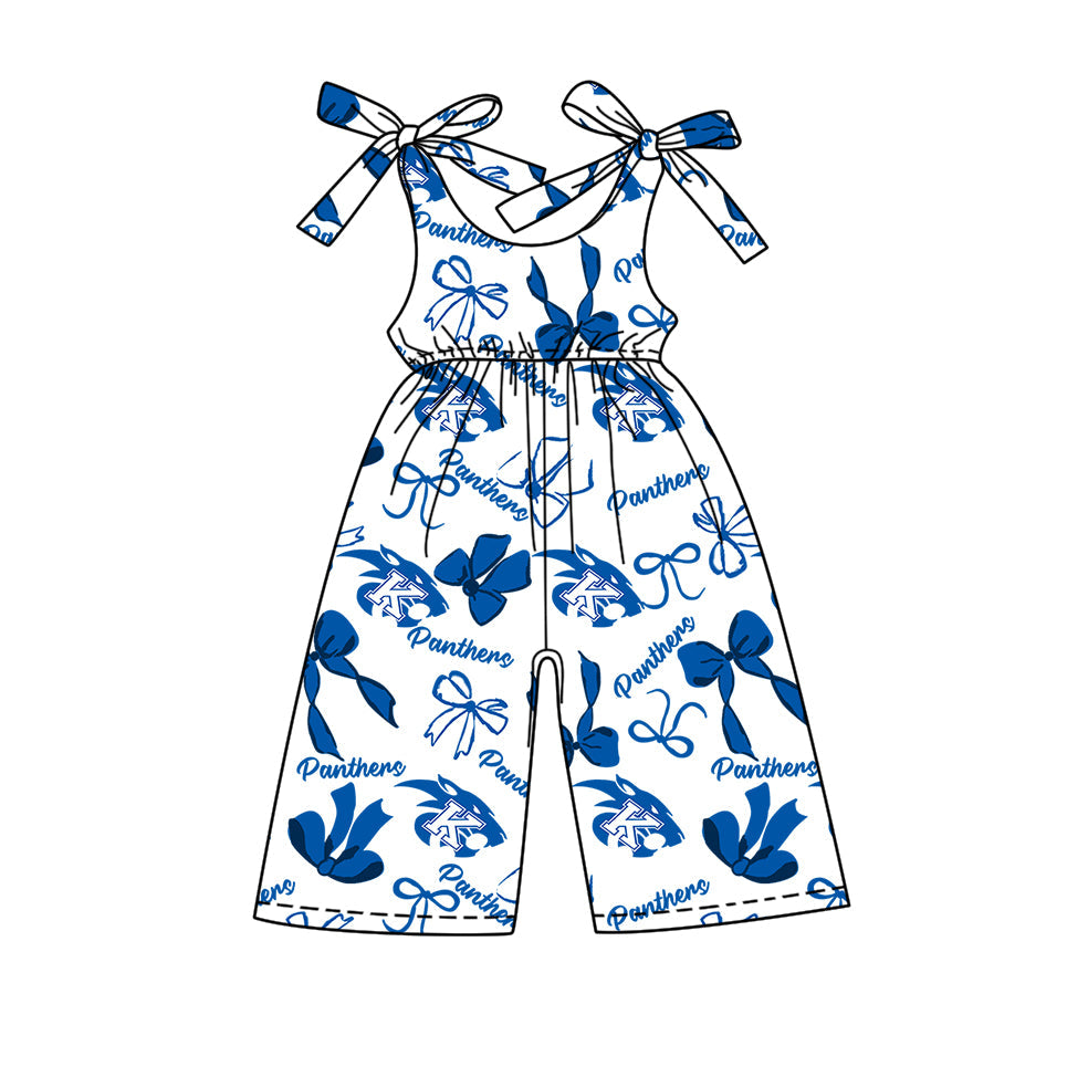 toddle girls customn team print jumpsuit wholesale factory price