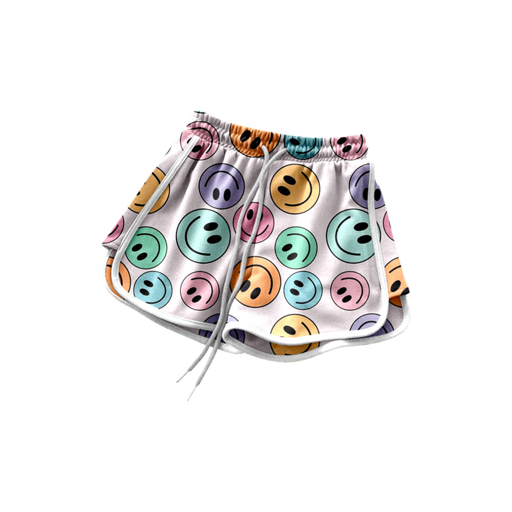 Smile face design baby summer shorts preorder