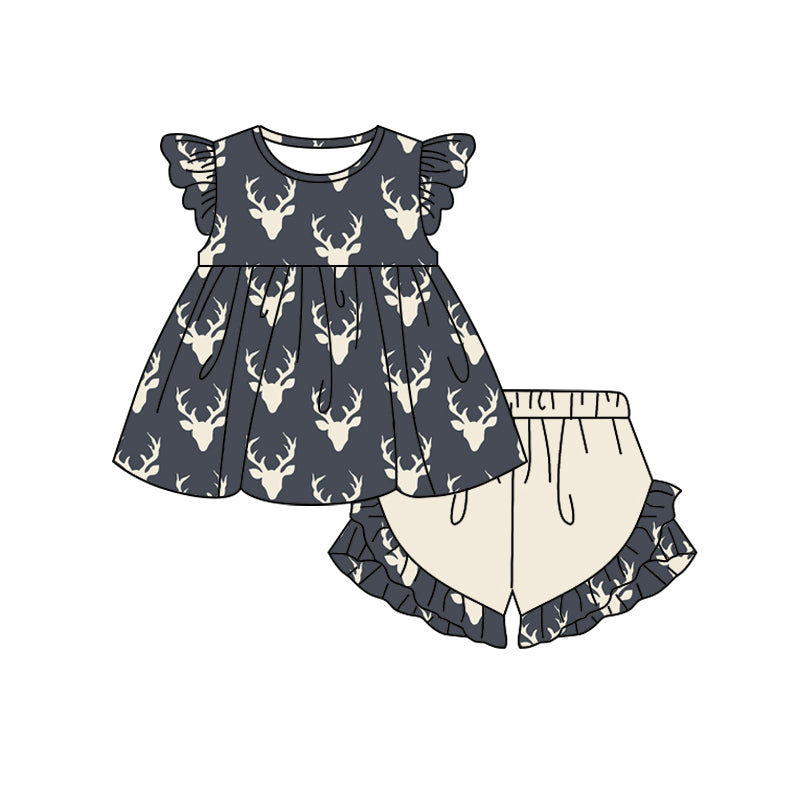 baby girl reindeer design outfit