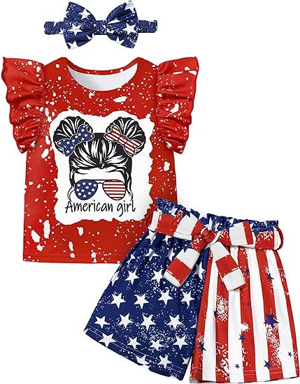 American girl july 4th baby girls summer clothes