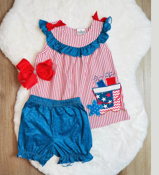 American girl july 4th baby girls summer clothes