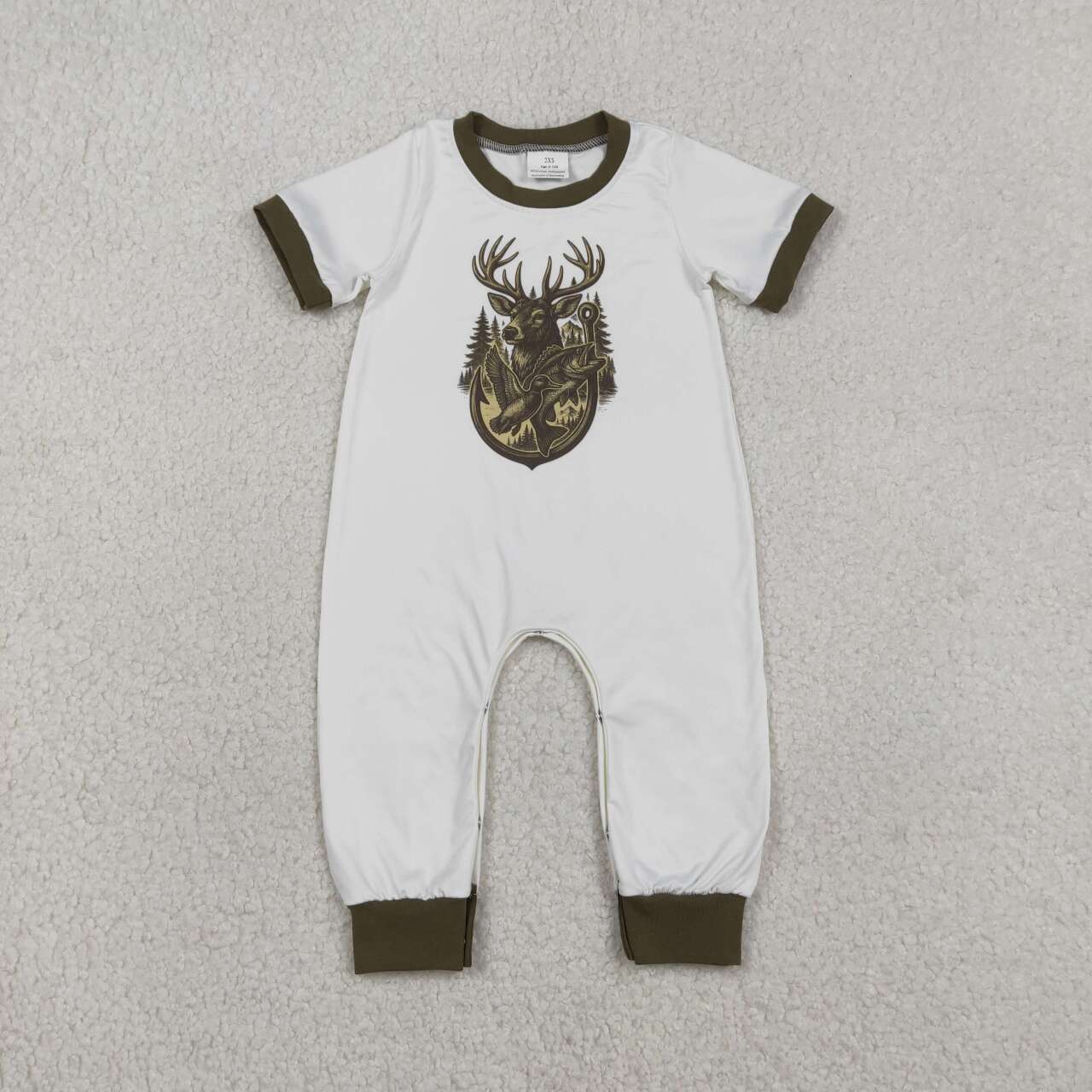 Deer design toddle baby summer romper
