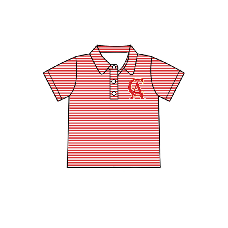 Kids baby short sleeve custom team pullover top
