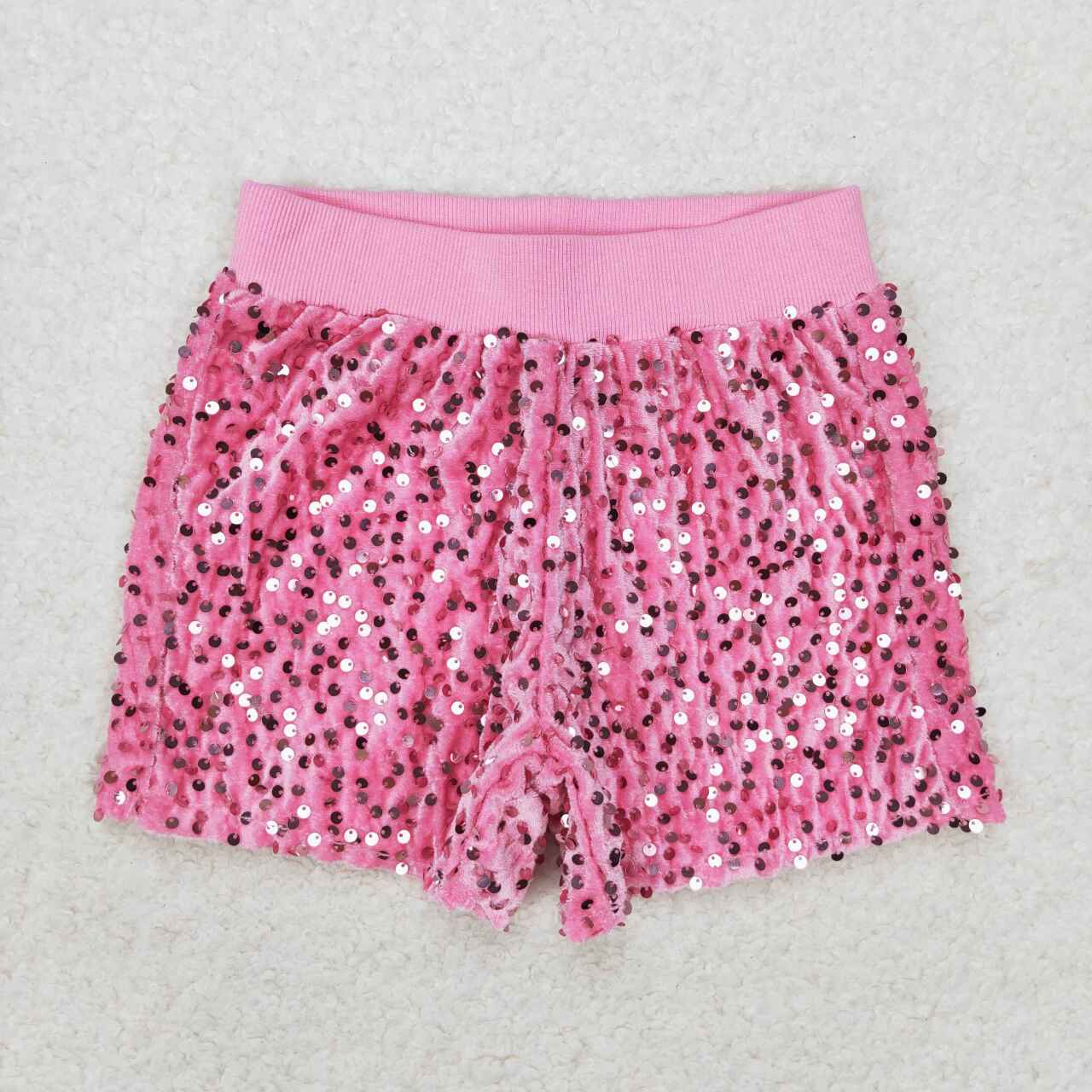toddle baby girls pink sequins shorts