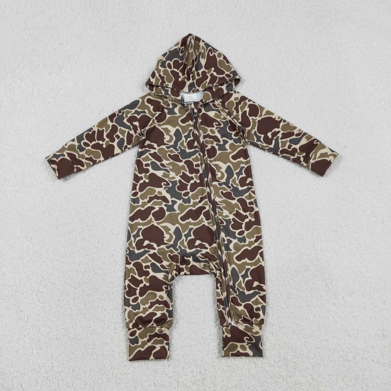 Hot sale baby boy brown camo design romper
