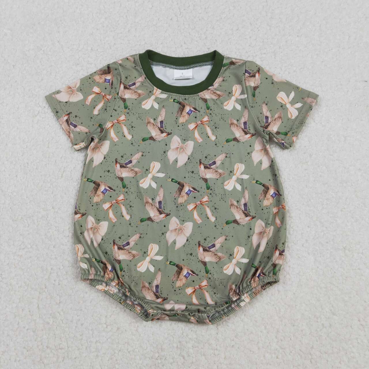 Toddle baby girls duck camo romper