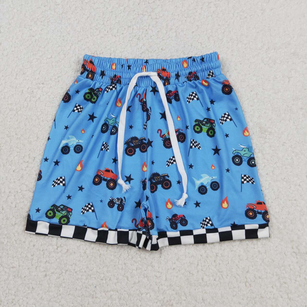 Toddle baby boy car print shorts