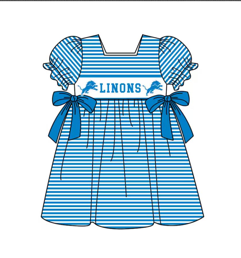 Custom collegiate team girls summer dress