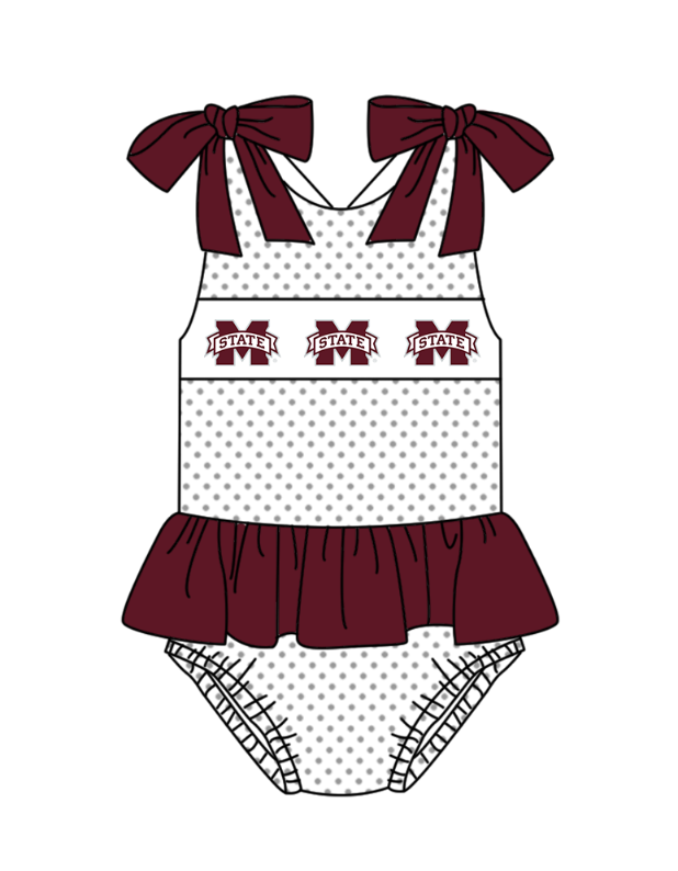 Girls one piece custom team design swimwear