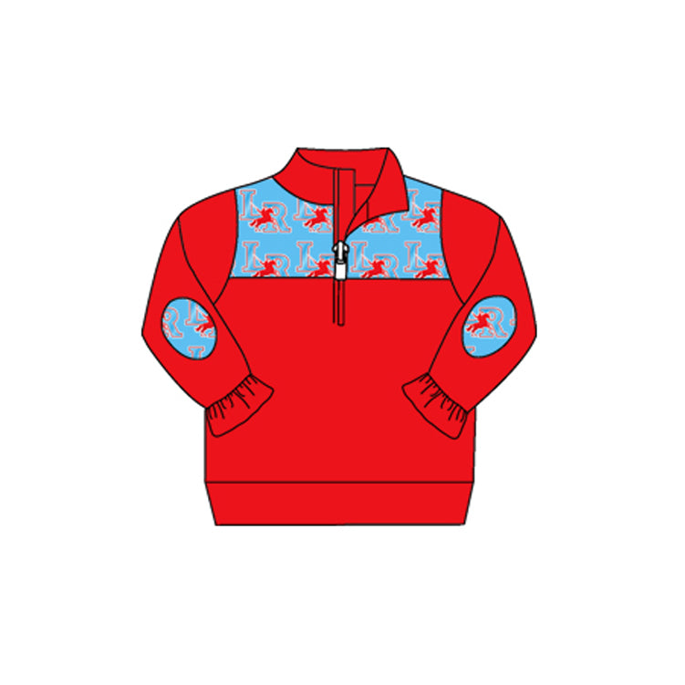 Kids girls custom LR team long sleeve pullover