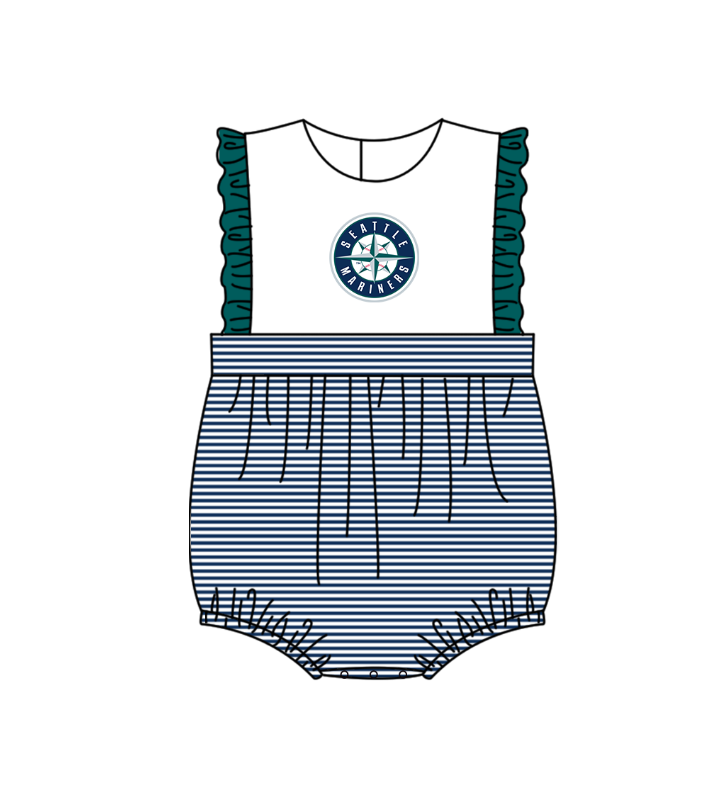 Team design toddle baby girl summer romper