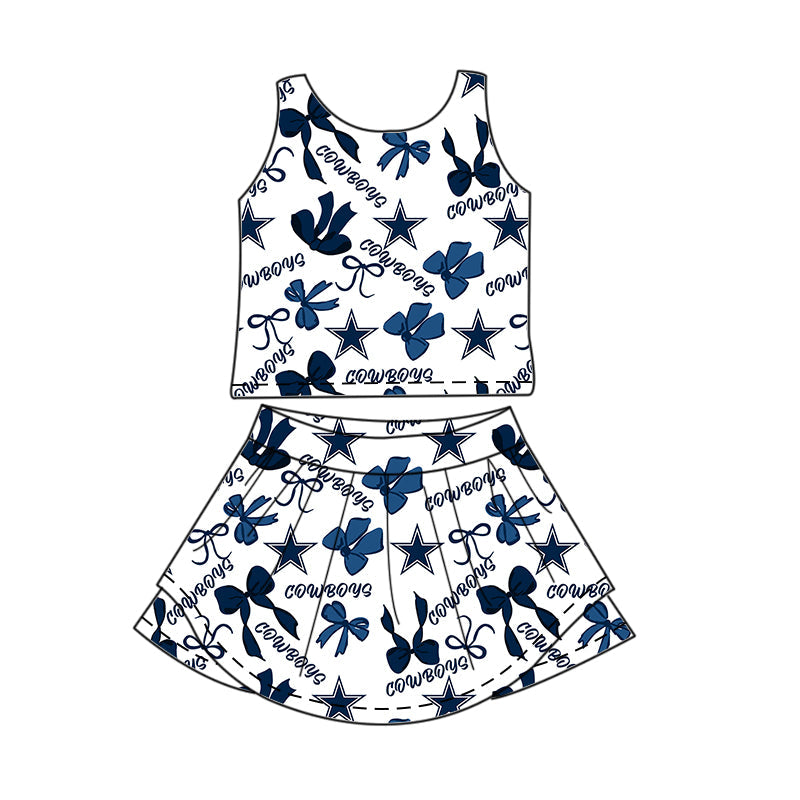 Toddle girls wholesale custom magic design skirt set