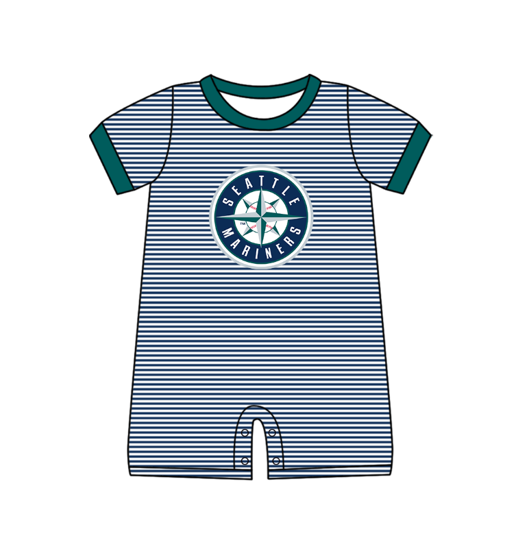 Team design toddle baby boy summer romper